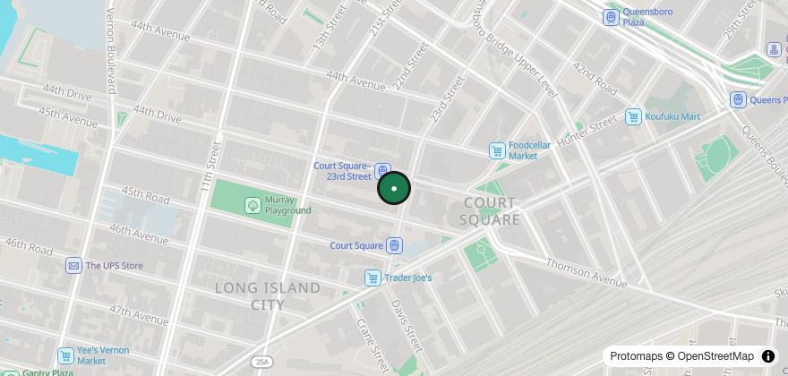 Static map showing the location of Café Coco