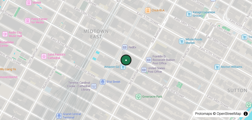 Static map showing the location of Kotti Berliner Döner Kebab – The Hugh