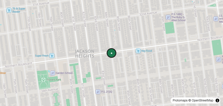 Static map showing the location of Lety's Bakery & Cafe