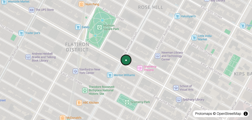 Static map showing the location of VIVIBOWL
